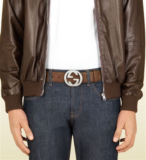 brown gucci guccissima belt|gucci brown belt men.